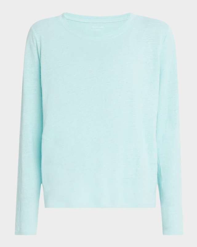Long-Sleeve Organic Linen Jersey T